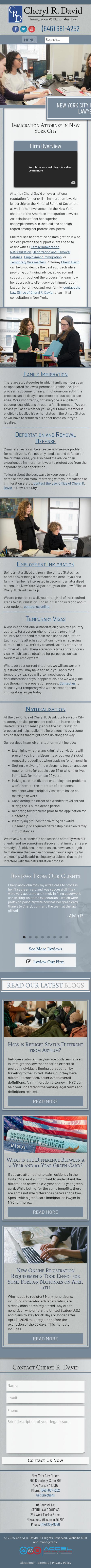 The Law Office of Cheryl R. David - New York NY Lawyers