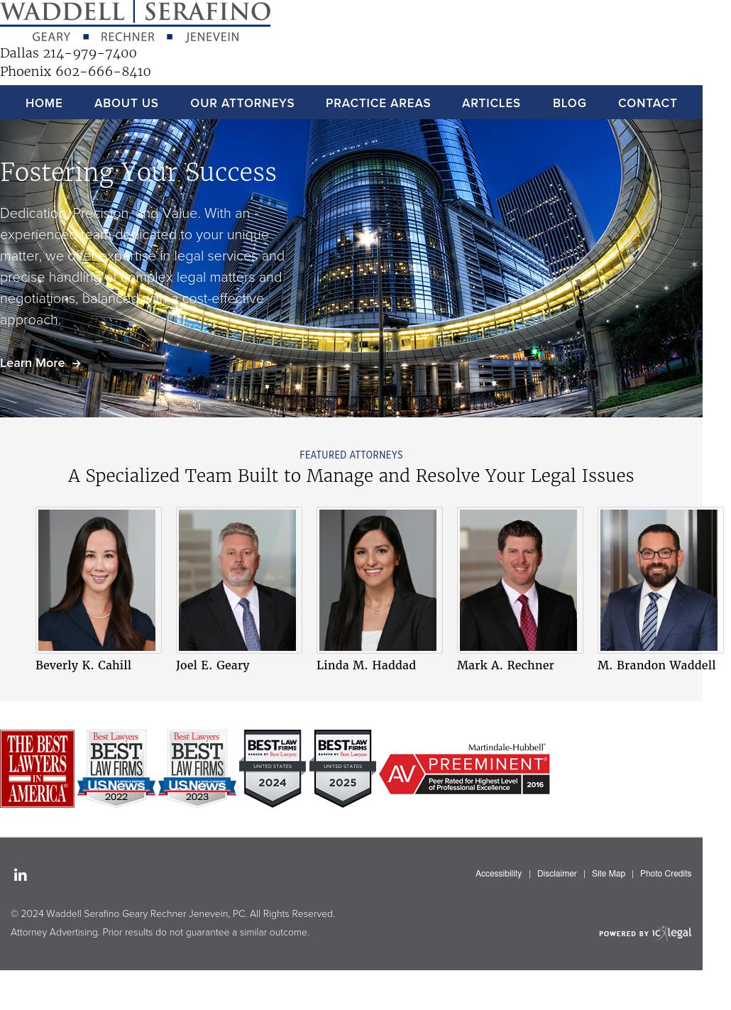 Vincent Lopez Serafino Jenevein, P.C. - Dallas TX Lawyers