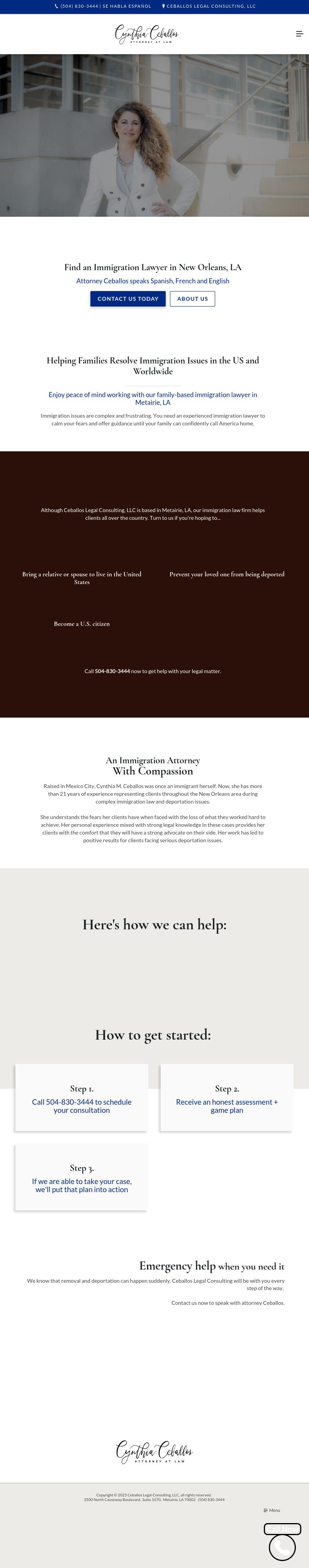 Ceballos Legal Consulting, LLC - Metairie LA Lawyers