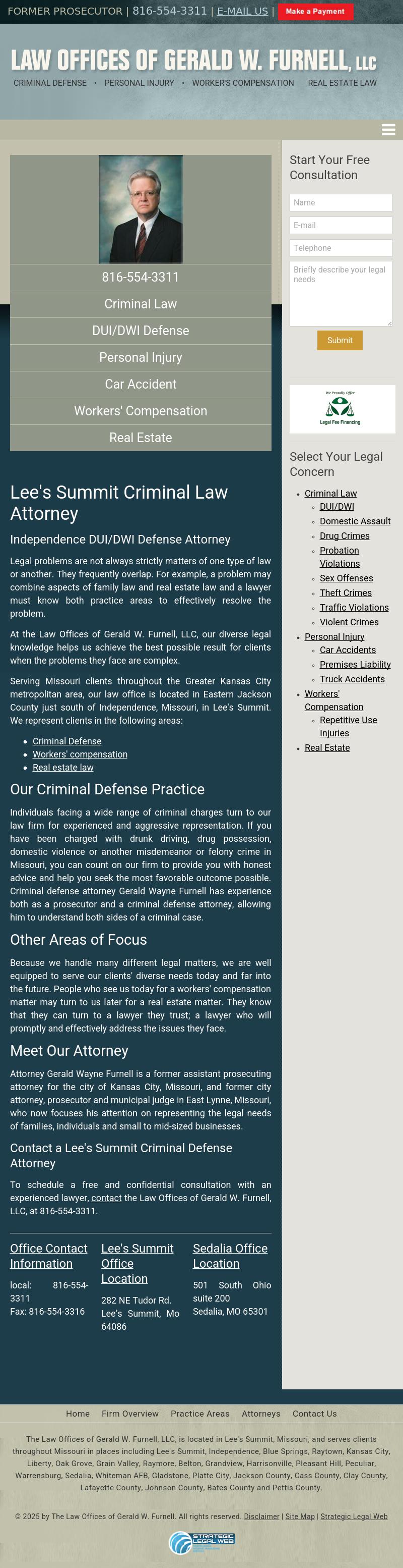 Law Offices of Gerald W. Furnell, LLC - Sedalia MO Lawyers