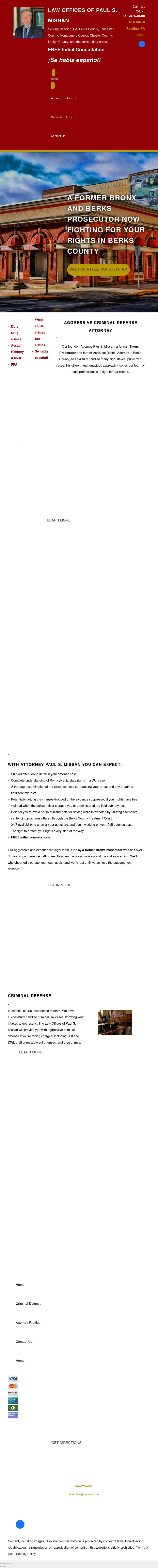 Law Offices of Paul S. Missan - Reading PA Lawyers