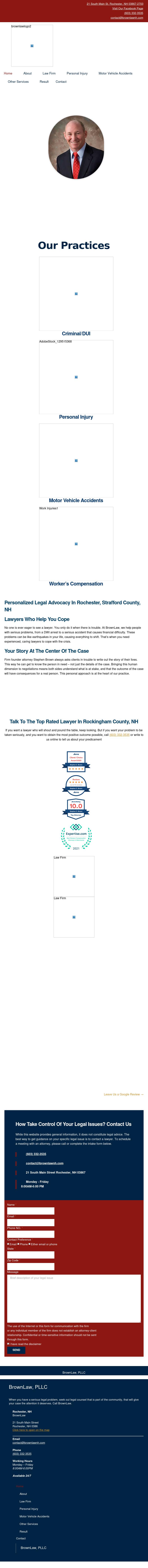 The Law Offices of Stephen C. Brown & Associates - Rochester NH Lawyers