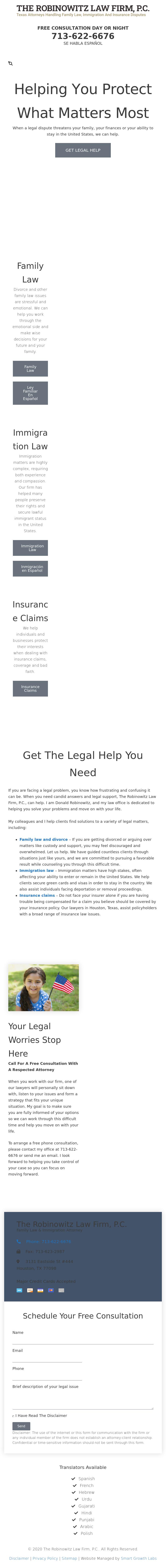 The Robinowitz Law Firm, P.C. - Houston TX Lawyers