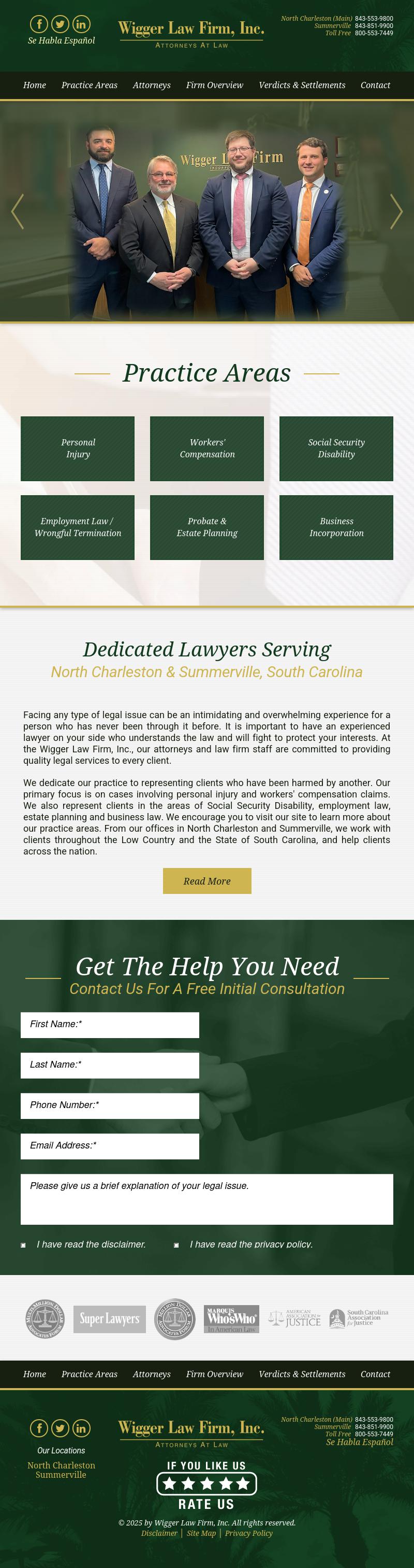 Wigger Law Firm Inc - North Charleston SC Lawyers